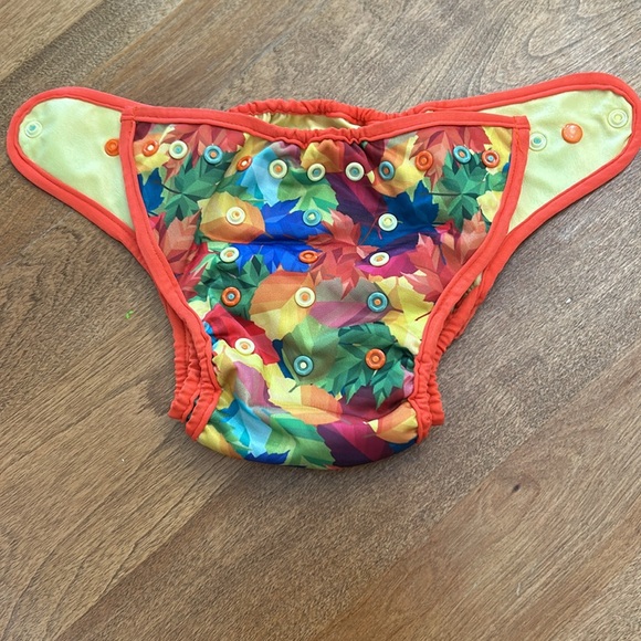 Bigger Best Bottom Diaper Cover in Falling Leaves - Picture 3 of 4